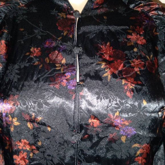 Zara Silky Jacket with Mandarin Collar, Size XL - Picture 9 of 10